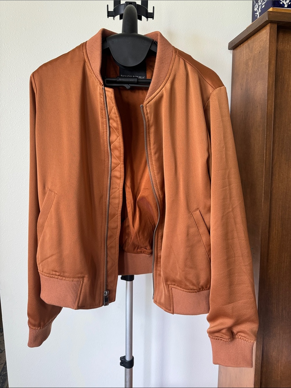 Banana Republic Burnt Orange Bomber Jacket